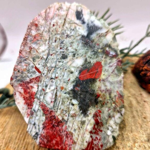 Nature Blood Stone Hand Carved 3.5" Big Octopus Figure - Picture 6 of 10